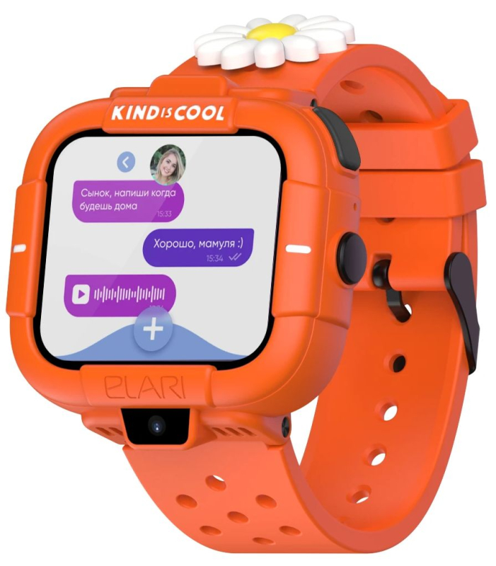 Умные часы Elari KidPhone "Маша и Медведь", оранжевый Фото-2