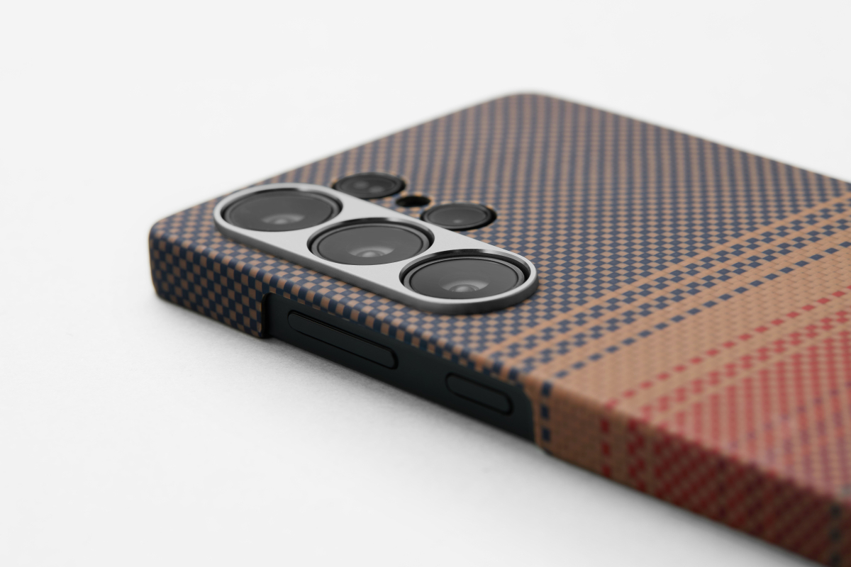 Чехол Pitaka Tactile Woven для Galaxy S25 Ultra, кевлар, коричневый Фото-6