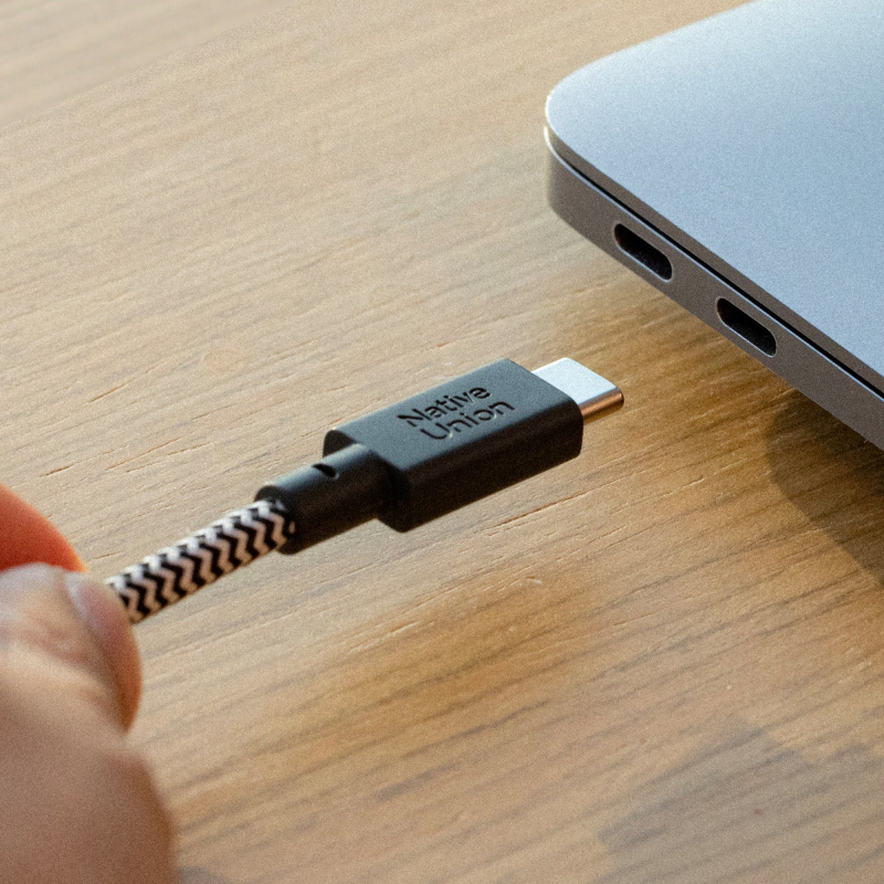 Кабель Native Union Belt Cable USB-A - USB-С, 3 м, нейлон, зебра Фото-7