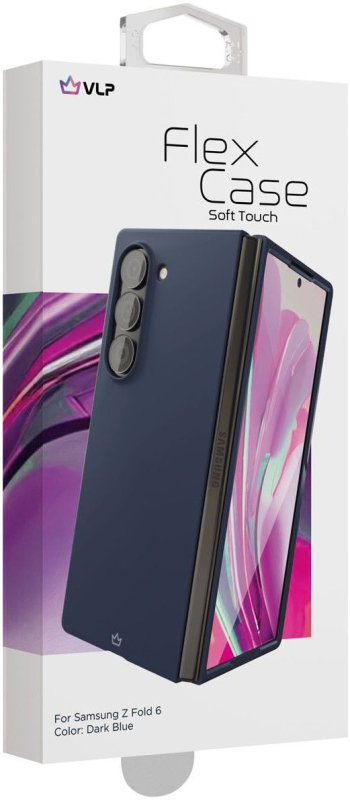 Чехол VLP Flex Case для Z Fold6, темно-синий Фото-3