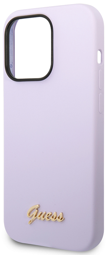 

Guess Чехол Gold metal для iPhone 14 Pro, фиолетовый