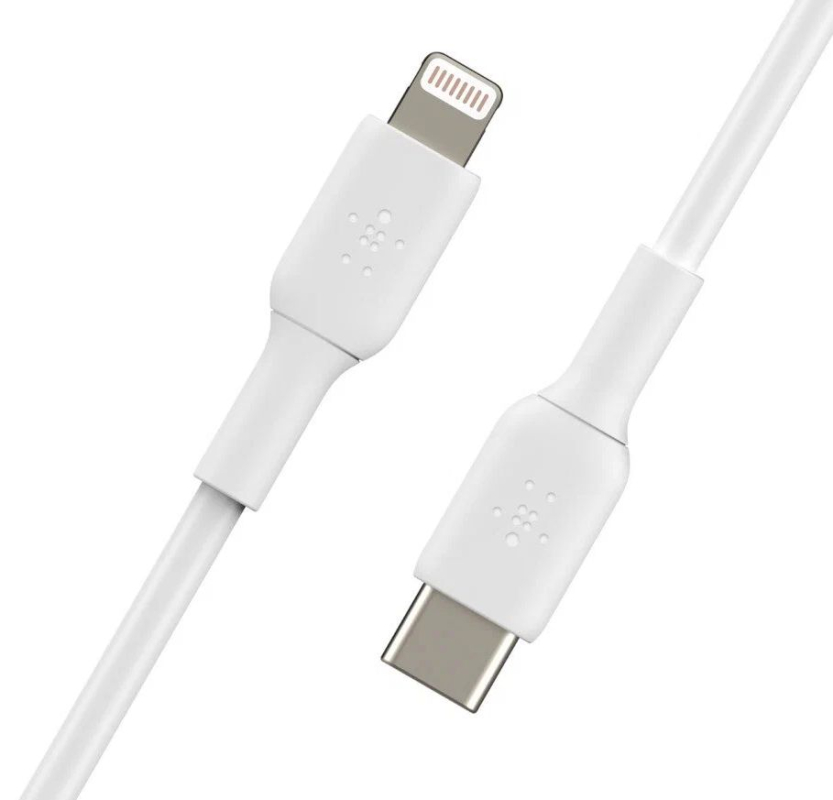 Кабель Belkin USB-C -  Lightning, 1м, белый Фото-3