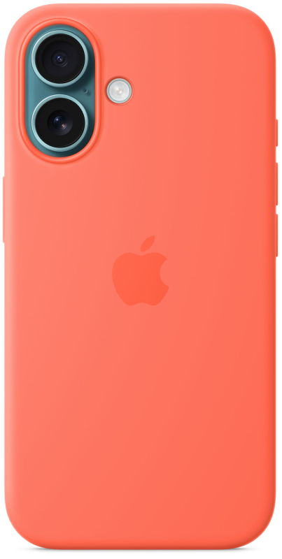 Чехол Apple для iPhone 16 Silicone MagSafe, коралловый Фото-3