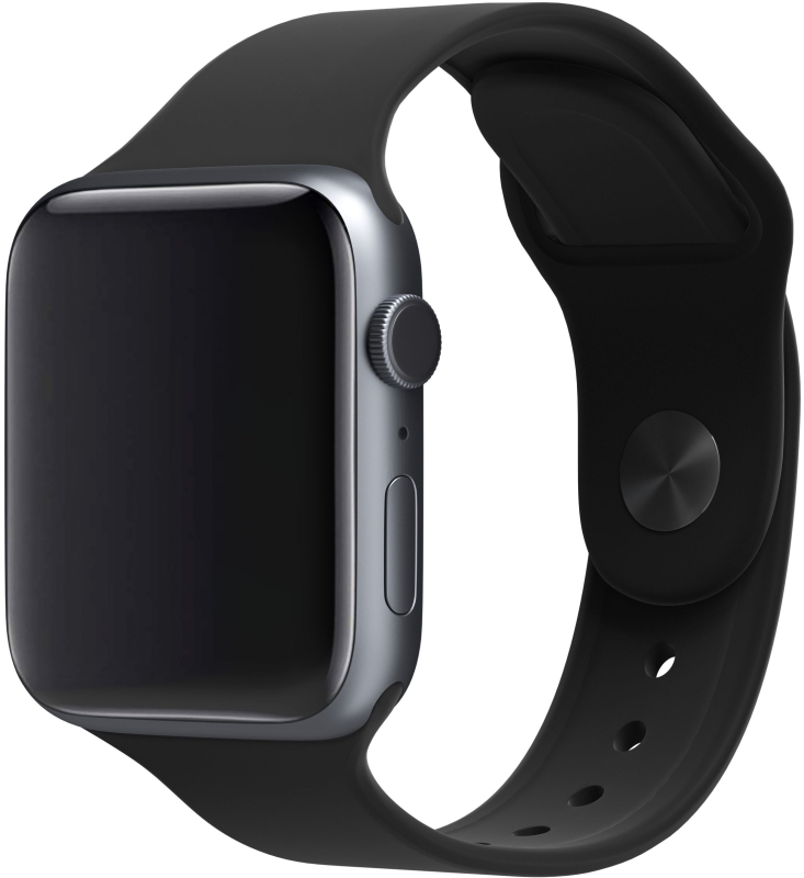 Ремешок moonfish для Apple Watch 38/40/41/42 мм, силикон, черный