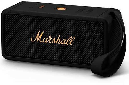 Акустика портативная Marshall Middleton, черный + бронзовый