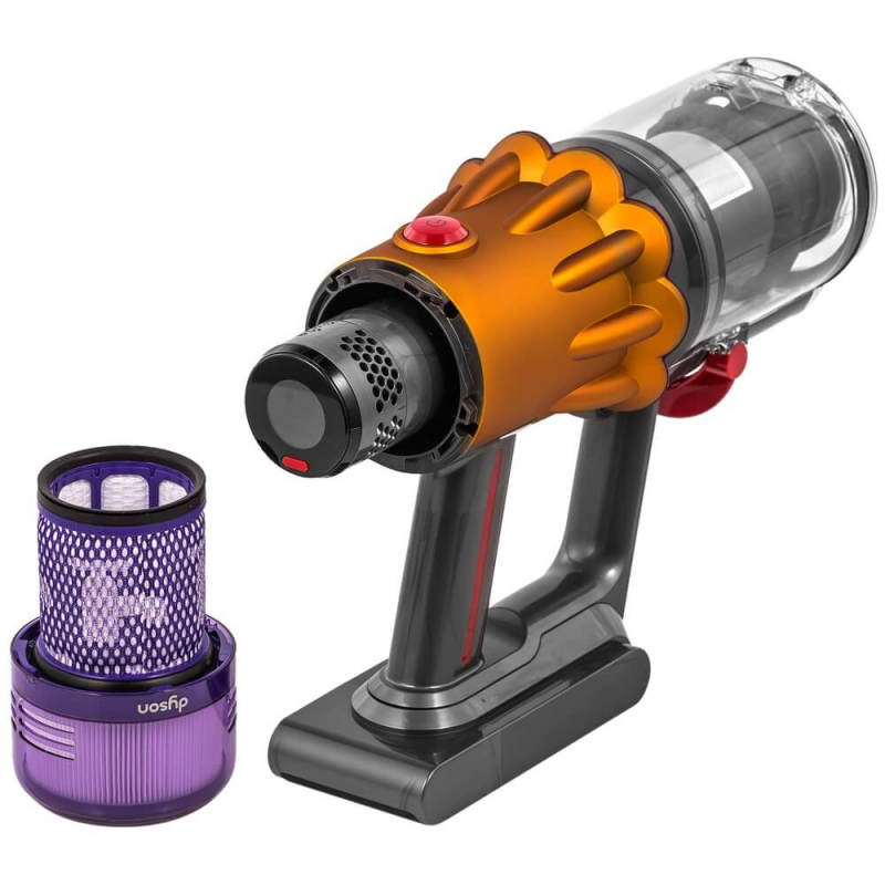 Беспроводной пылесос Dyson V12 Detect Slim Absolute, желтый/фиолетовый Фото-8