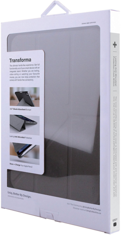 Чехол Uniq Transforma для iPad Mini 6, полиуретан, черный Фото-5