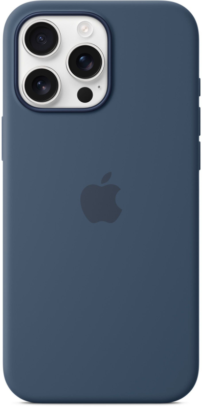Чехол Apple для iPhone 16 Pro Max Silicone with MagSafe, «синий деним» Фото-3