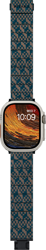 Ремешок Pitaka Stairs для Apple Watch, 38/49 мм, карбон, черный Фото-4