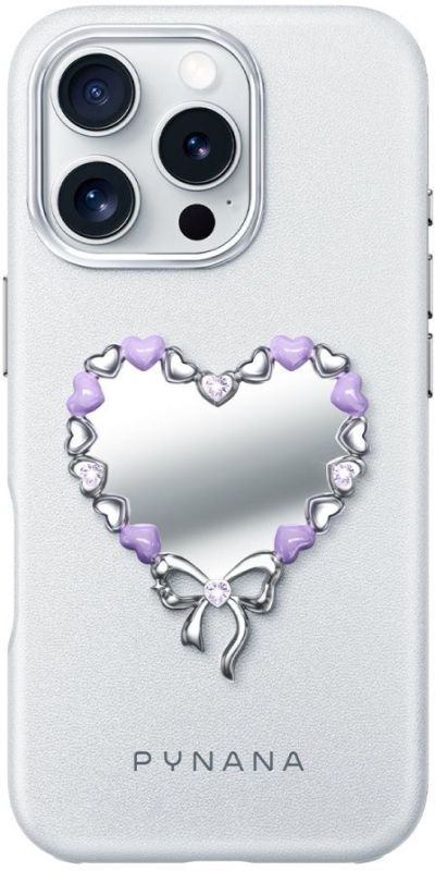 Чехол PYNANA Mirror Series для iPhone 16 Pro, серый