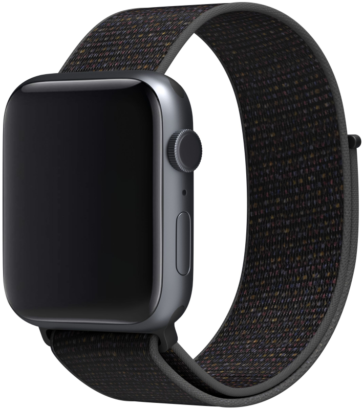 Ремешок moonfish для Apple Watch 38/40/41/42 мм, нейлон, черный