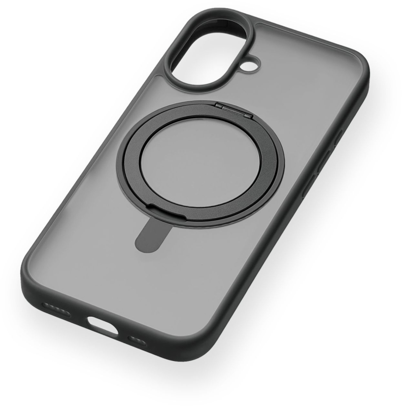 Чехол uBear Сlip 360 Case MagSafe для iPhone 16, silk-touch, черный Фото-5