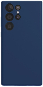 Чехол VLP для Galaxy S24 Ultra, силикон, темно-синий