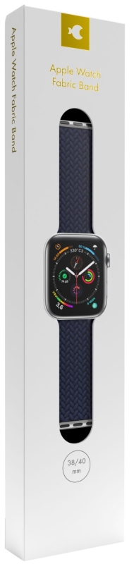 Ремешок moonfish для Apple Watch 38/40/41/42 мм, нейлон, темно-синий Фото-3