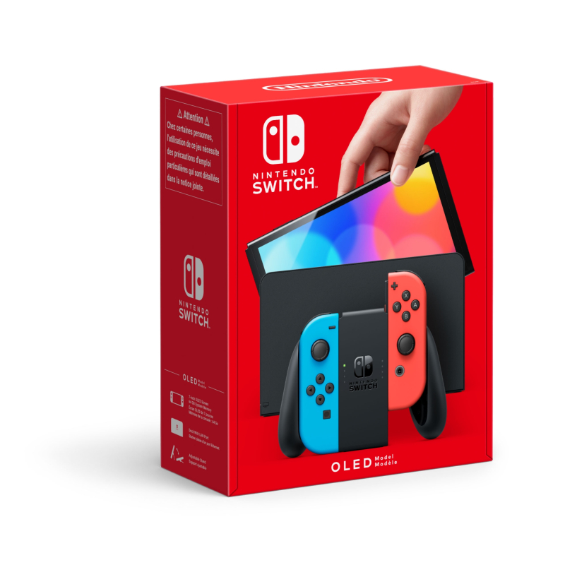 Игровая приставка Nintendo Switch OLED Model 64 ГБ, синий + красный Фото-2