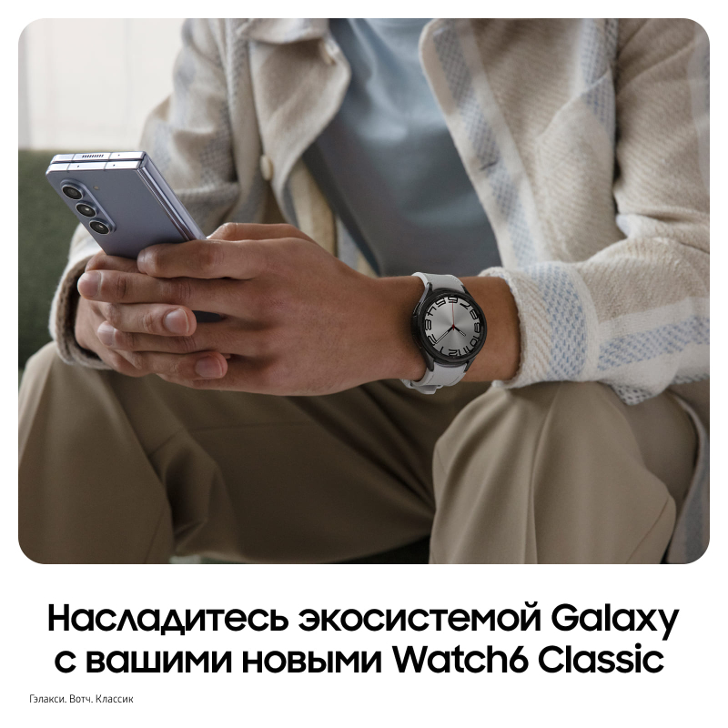 Смарт-часы Samsung Galaxy Watch6 Classic 43 мм серебро Фото-8