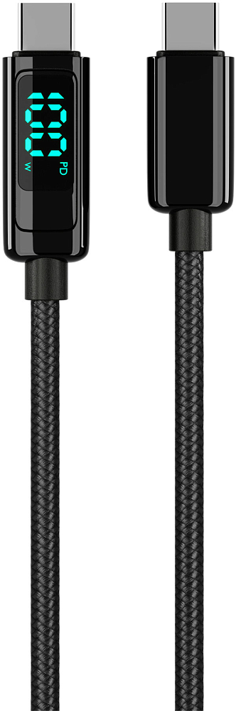 

moonfish Кабель USB-С - USB-C, 1,2 м, текстиль, черный