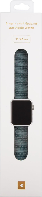 Ремешок moonfish для Apple Watch 38/40/41/42 мм, нейлон, тёмно‑голубой Фото-2