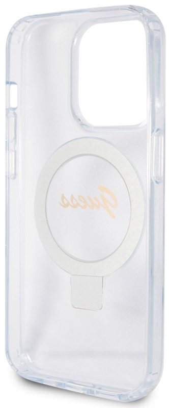 Чехол Guess Script Ring для iPhone 15 Pro Max MagSafe, прозрачный Фото-2