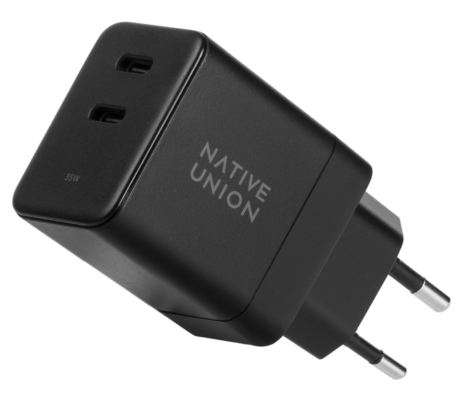 Сетевое зарядное устройство Native Union Fast GaN Charger USB-C, PD, 35Вт, черный