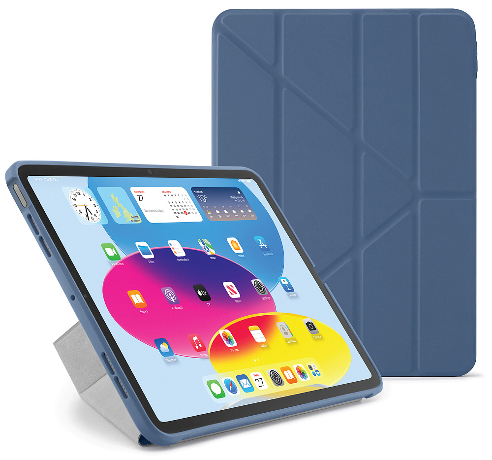 

Pipetto Чехол для iPad 10.9 (2022) Origami Case, синий