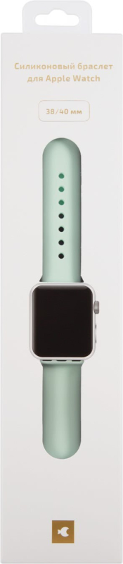 Ремешок moonfish для Apple Watch 38/40/41/42 мм, силикон, мятный Фото-2