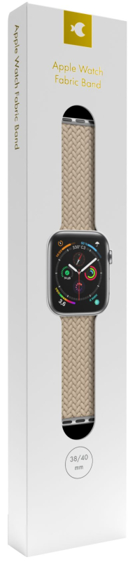 Ремешок moonfish для Apple Watch 38/40/41/42 мм, нейлон, бежевый Фото-3