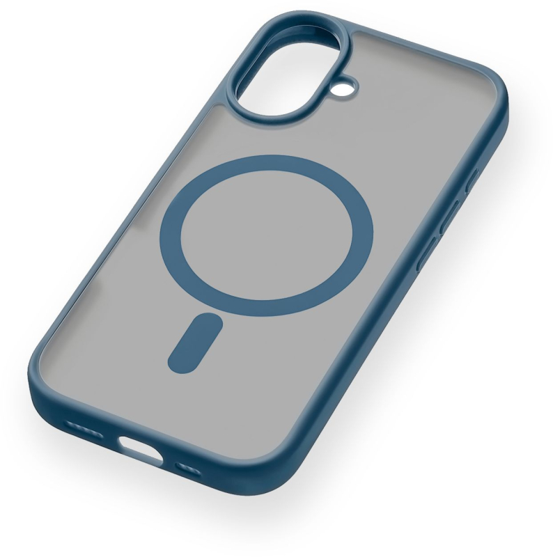 Чехол uBear Cloud Case MagSafe для iPhone 16, silk-touch, темно-синий Фото-5