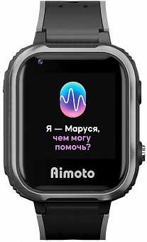 Умные часы Aimoto IQ 4G с голосовым помощником Маруся, черный