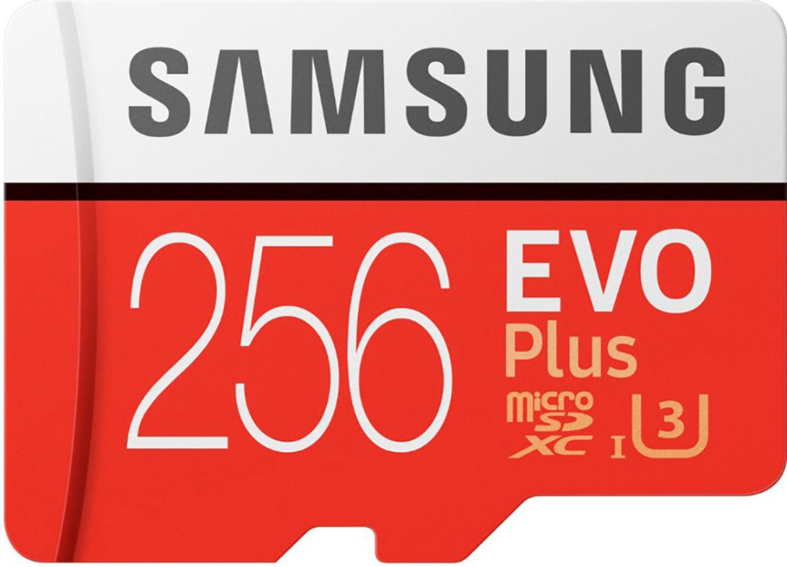 Карта памяти Samsung MicroSDXC EVO, 256 ГБ