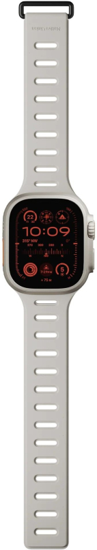 Ремешок Native Union Active Strap для Apple Watch 42/44/45/49 мм, L, силикон, лимонный+серый Фото-6