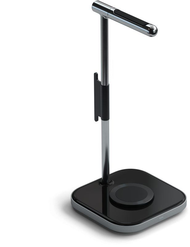 Подставка Satechi Headphone Stand 2 in 1 + БЗУ, серый космос