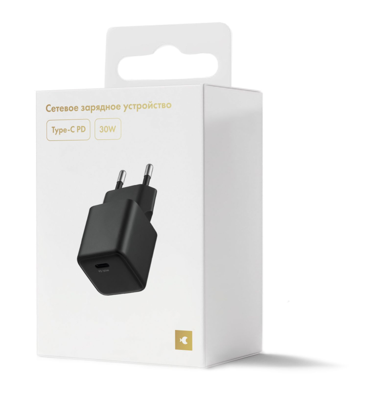 Сетевое зарядное устройство moonfish USB-C, GaN, PD, 30 Вт, черный Фото-4