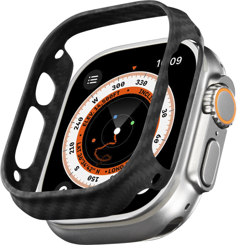 Чехол Pitaka для Apple Watch Ultra 49 мм, кевлар, черный Фото-2