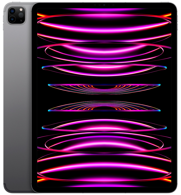 Apple iPad Pro (2022) 12,9" Wi-Fi + Cellular 256 ГБ, «серый космос»