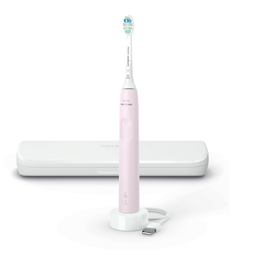 

Philips Электрическая зубная щетка Sonicare 3100 Series, розовый