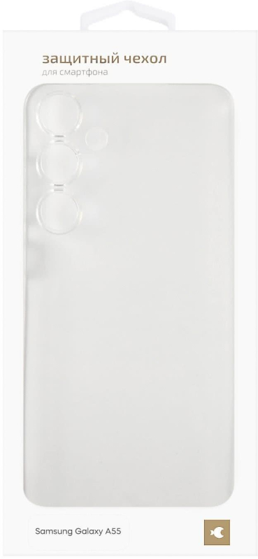 Чехол moonfish для Galaxy A55, силикон, прозрачный Фото-3