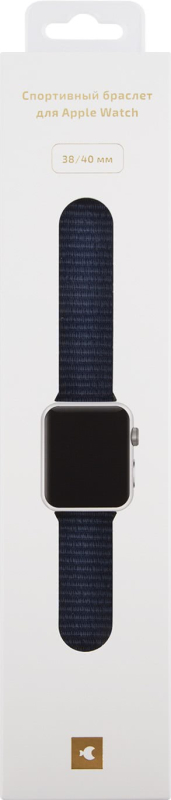 Ремешок moonfish для Apple Watch 38/40/41/42 мм, нейлон, «ледяной синий» Фото-2