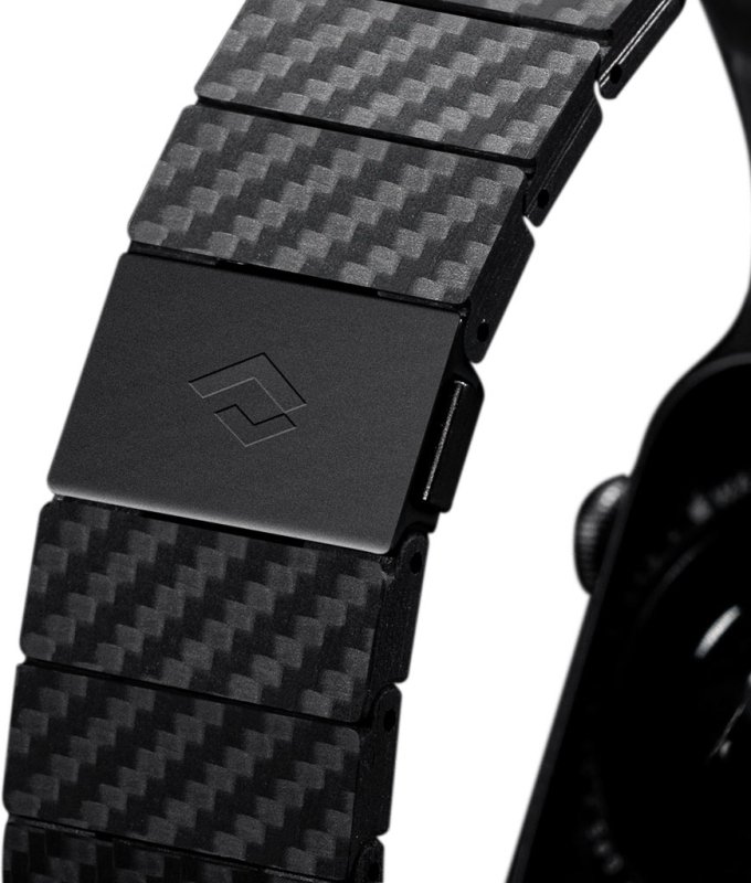 Ремешок Pitaka Modern для Apple Watch, 42/44/45mm, карбон, черно-серый Фото-5