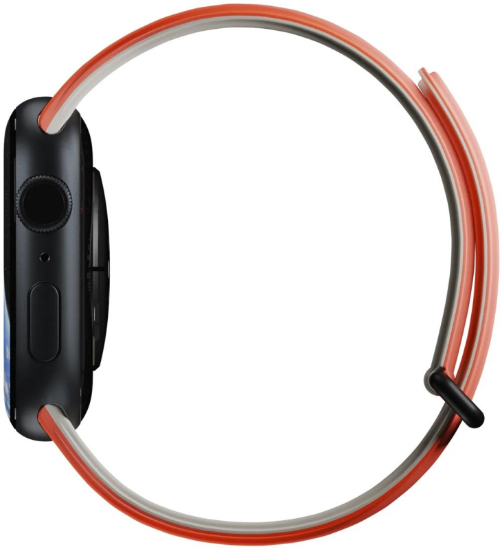 Ремешок Native Union Active Strap для Apple Watch 38/40/41 мм, S, силикон, оранжевый+серый Фото-3