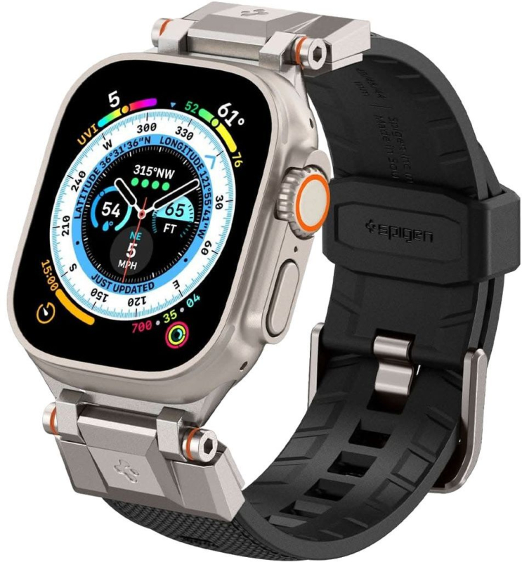 Ремешок Spigen DuraPro Armor Band для Apple Watch 42/44/45/49 мм, черный Фото-2