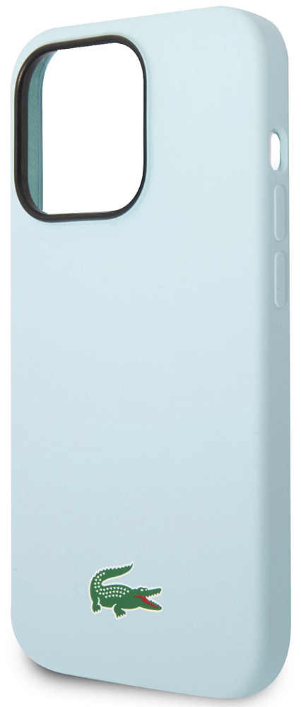 

Чехол Lacoste Hard Logo для iPhone 15 Pro Max MagSafe, светло-голубой, Чехол Hard Logo для iPhone 15 Pro Max MagSafe, светло-голубой