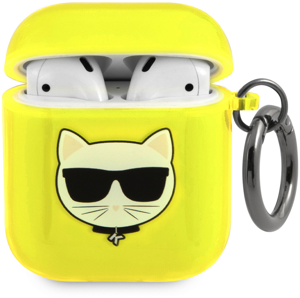 

Karl Lagerfeld Чехол & Choupette для AirPods 1/2, желтый, Жёлтый