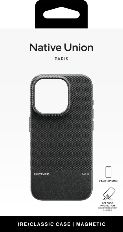 Чехол Native Union (RE)Classic Case MagSafe для iPhone 16 Pro Max, черный Фото-5