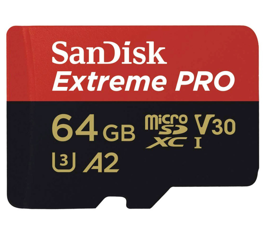Карта памяти SanDisk Extreme Pro microSDXC 64 ГБ, черный/красный Фото-2