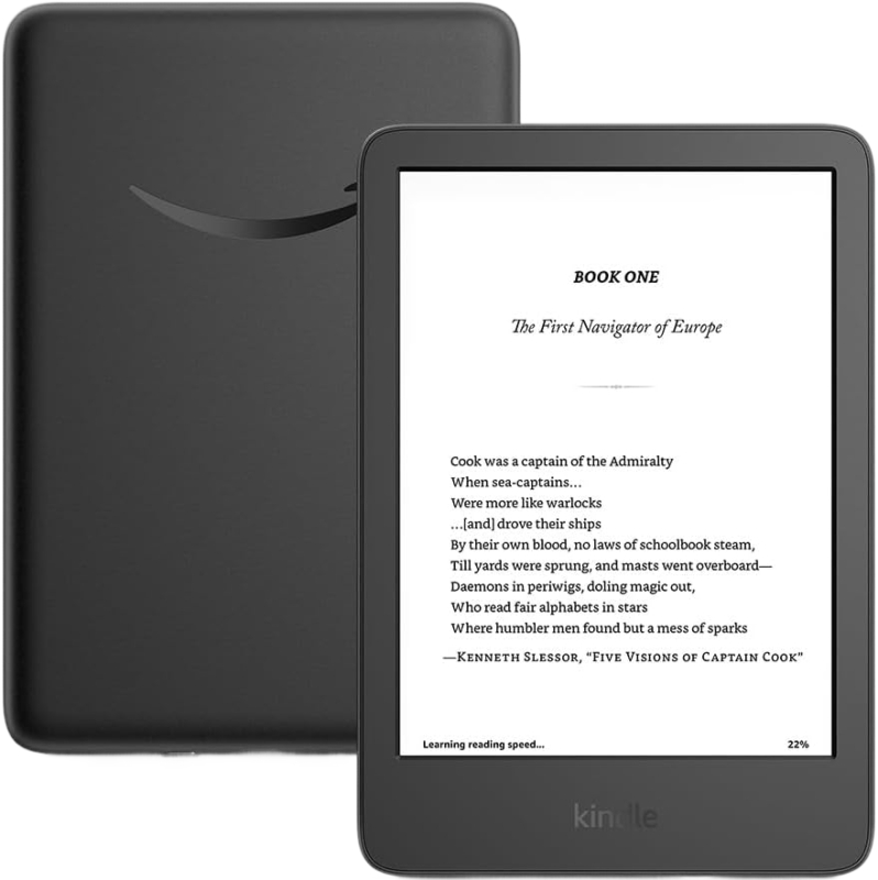 Электронная книга Amazon Kindle 11 2024 (с рекламой), 16 ГБ, черный