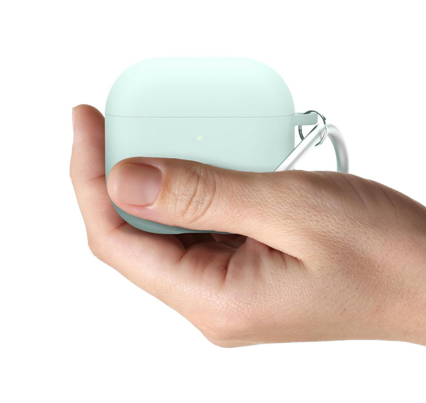 Чехол Elago Liquid Hybrid Сase для AirPods 4, силикон, мятный Фото-3