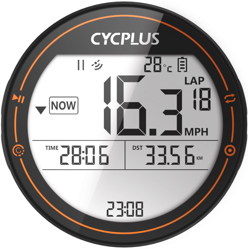 Беспроводной GPS велокомпьютер Cycplus M2, черный