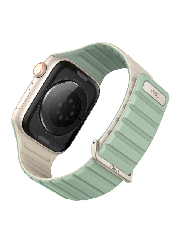 Ремешок Uniq Revix Evo для Apple Watch 38/41 мм, силикон, мятный/белый Фото-3