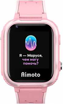 Умные часы Aimoto IQ 4G с голосовым помощником Маруся, розовый